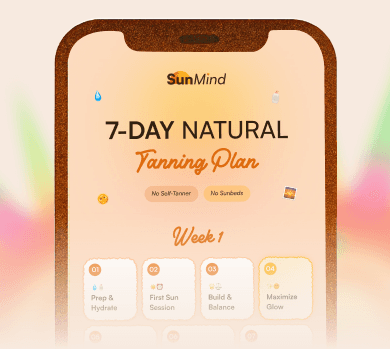 7-day natural tanning plan preview
